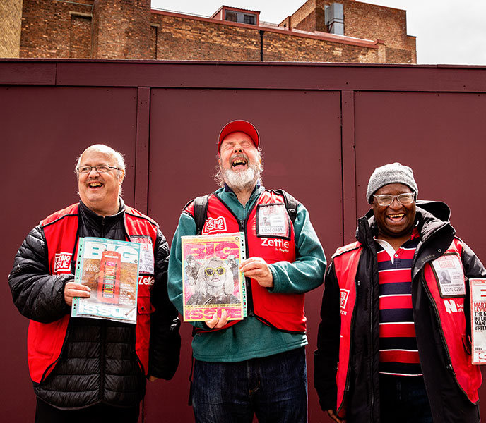 Big Issue vendors in London